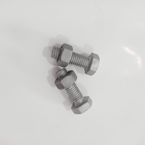 Hot-dip galvanized hex bolt 10x70 Q235B for construction and steel structures